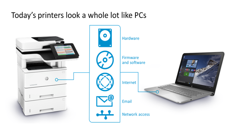 Printers and PCs.